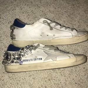 Golden goose blue diamond sneakers